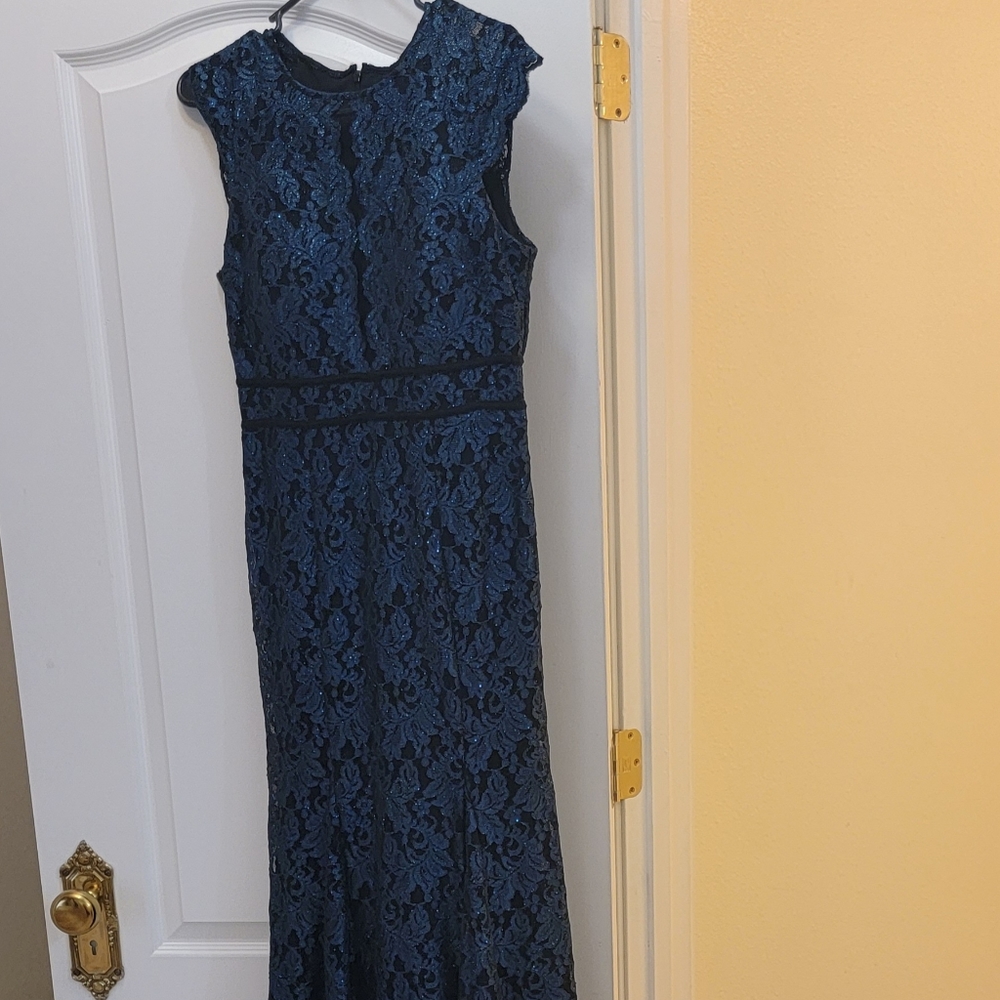 R&M Richard's dress, navy blue size 8